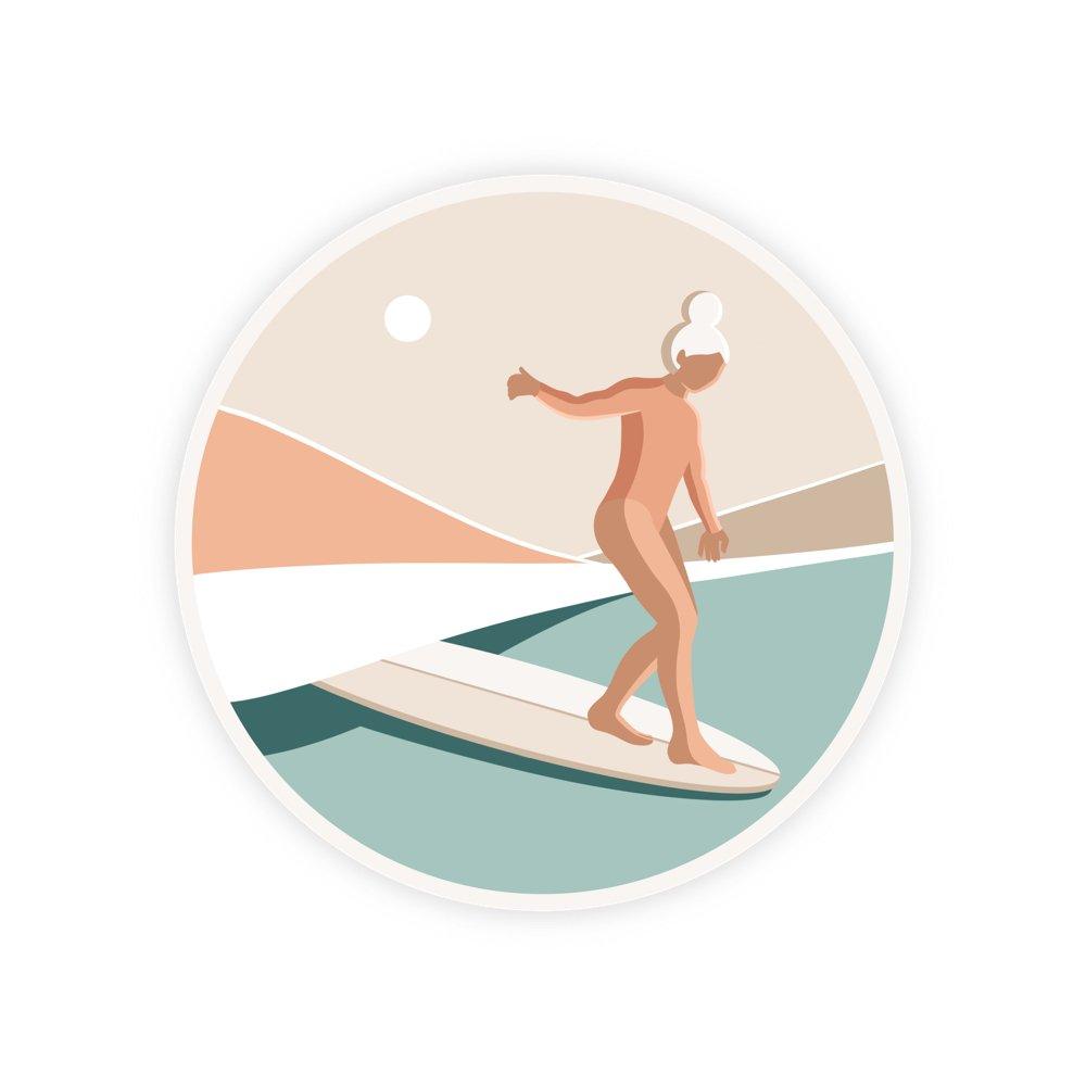 Autocollant Free surfing - Les Rideuses