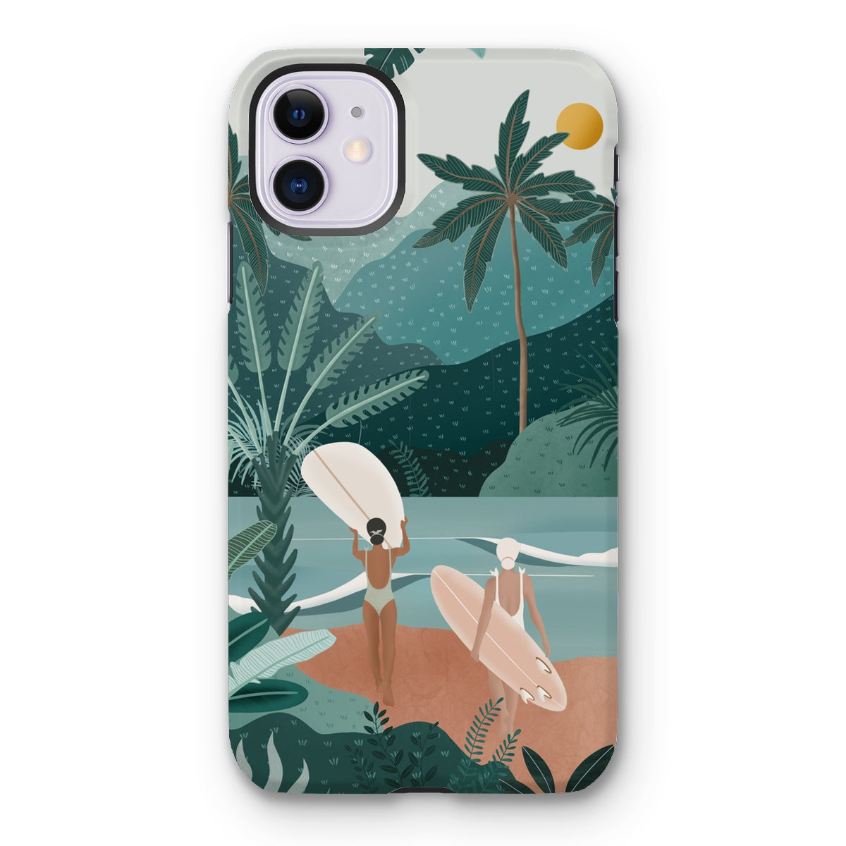 Funda para móvil reforzada Jungle vibes sea