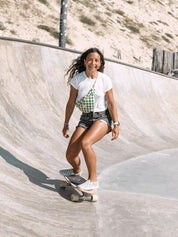 Banane damier vert & écru - Les Rideuses