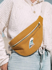 Banane en velours côtelé moutarde / Empty barrel - Les Rideuses