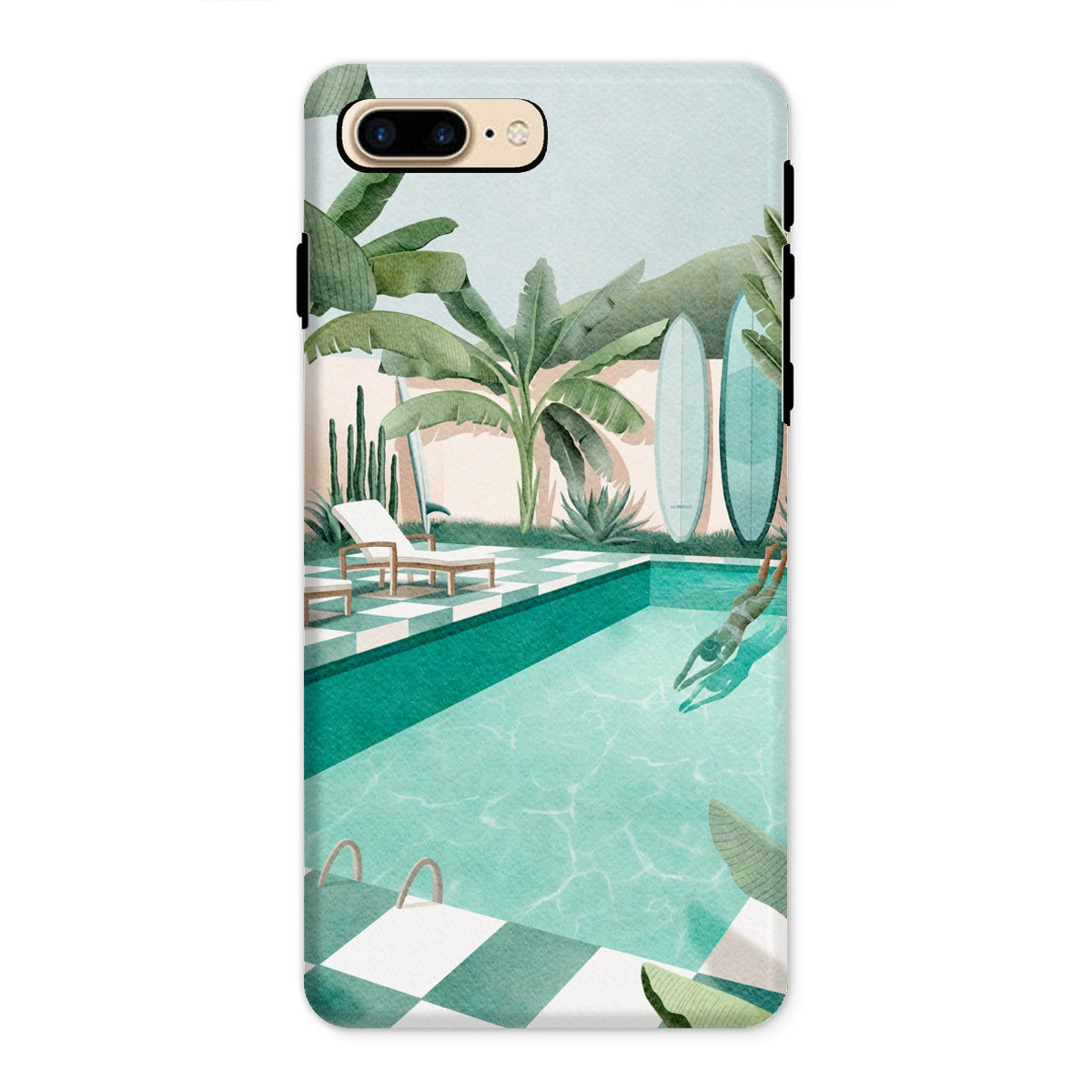 Coque de téléphone renforcée Tropical vibes