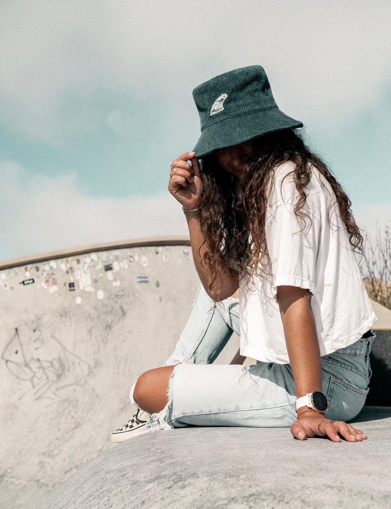 Bob en velours côtelé vert Empty barrel - Les Rideuses