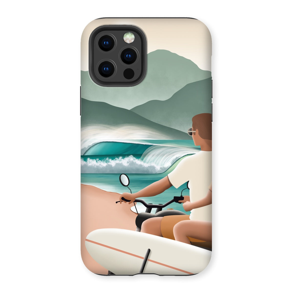 Surf love reinforced phone case