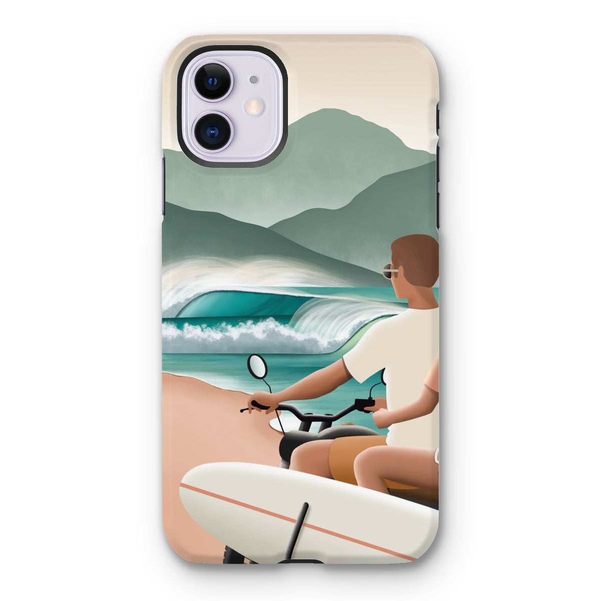 Surf love reinforced phone case