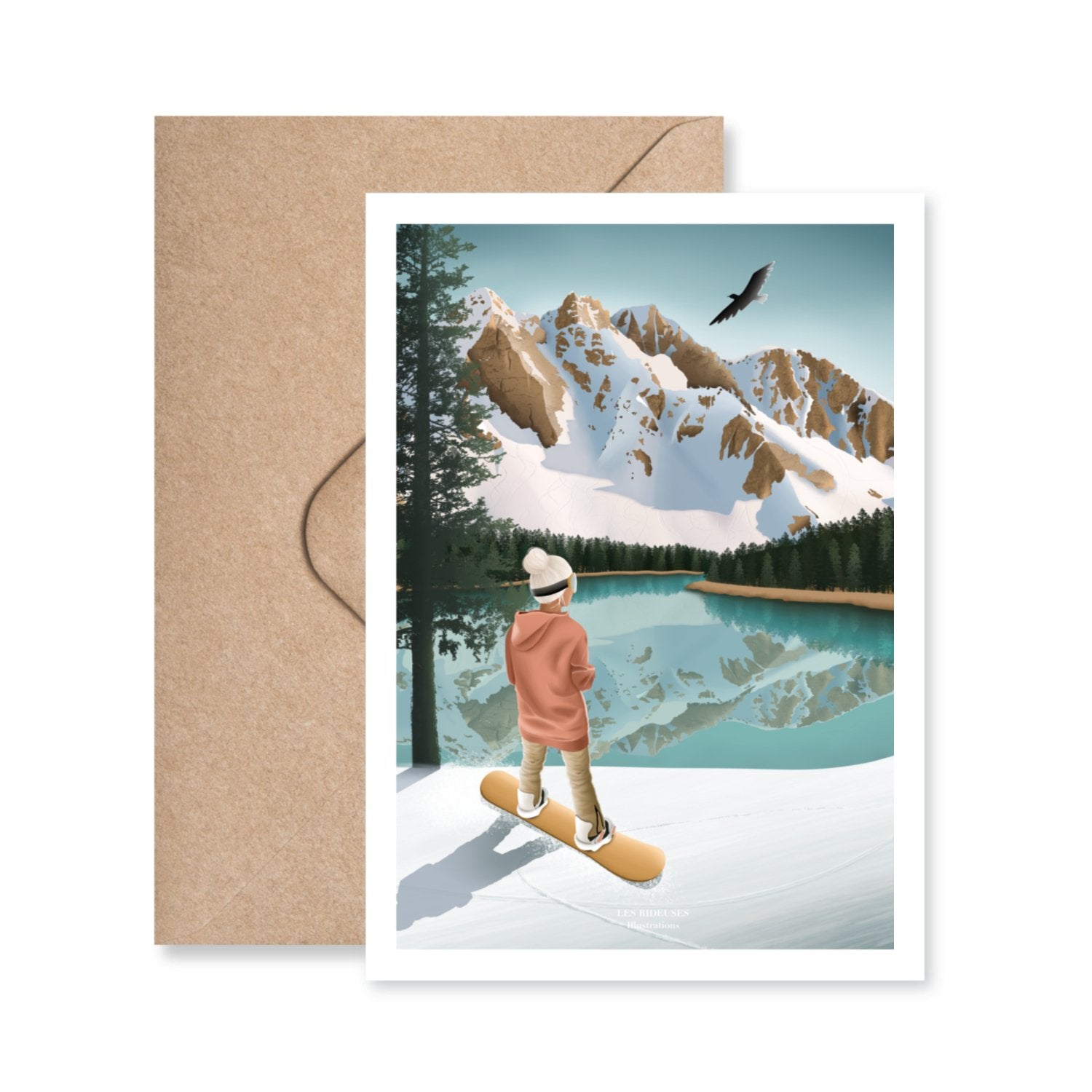 Carte postale Between lake & mountains - Les Rideuses