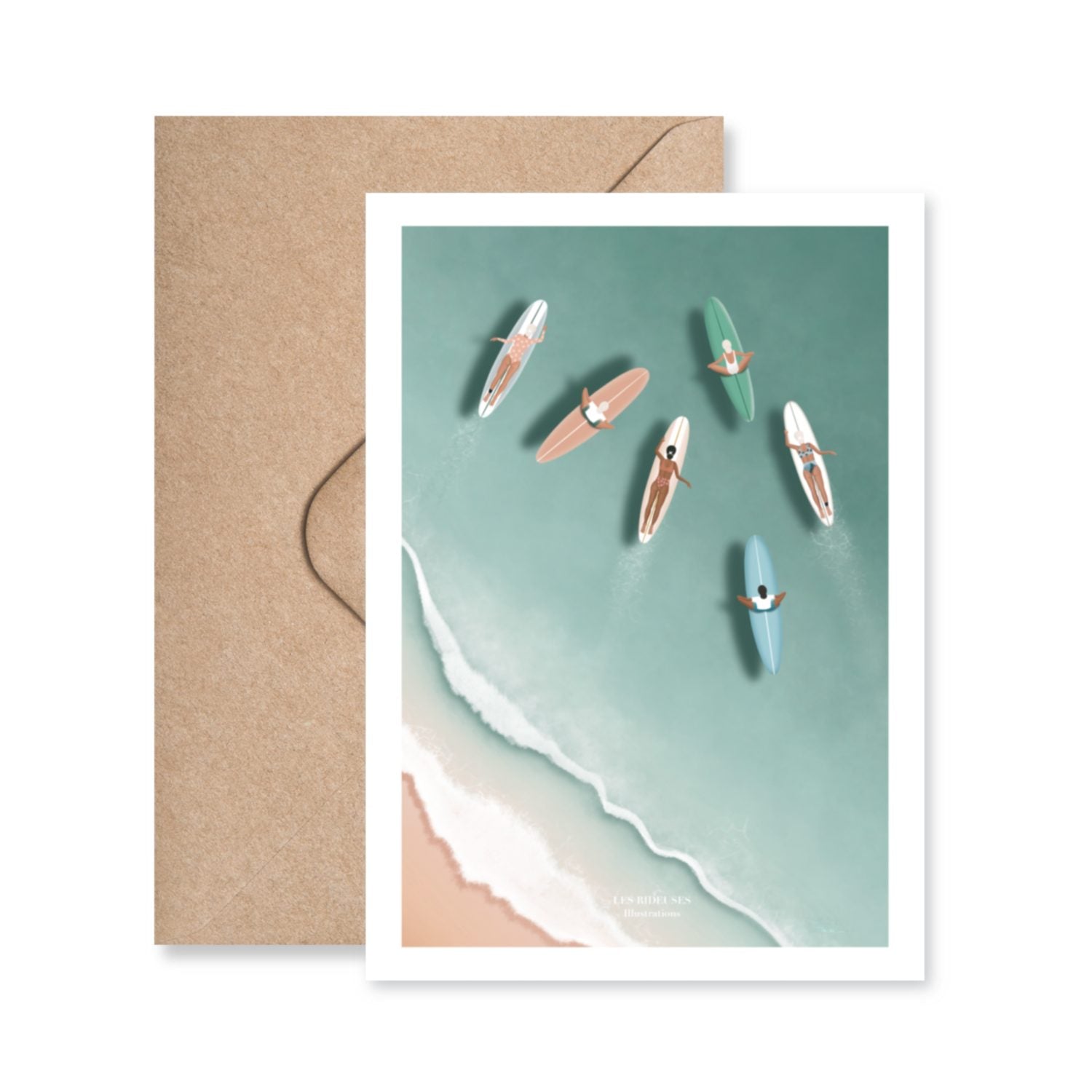 Carte postale Crowded spot - Les Rideuses