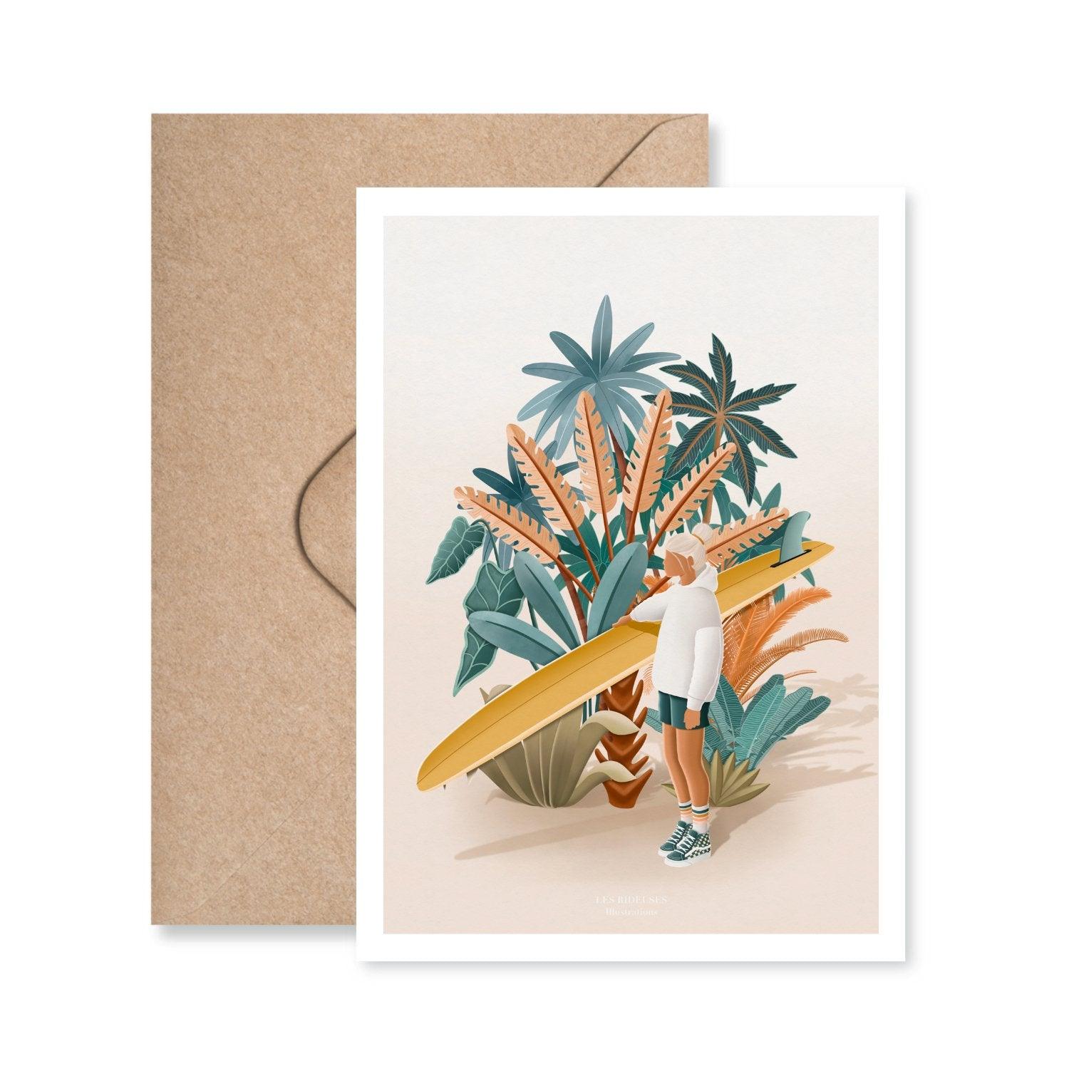 Carte postale Jardin d'Automne - Les Rideuses