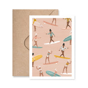 Carte postale Surf Pattern - Les Rideuses