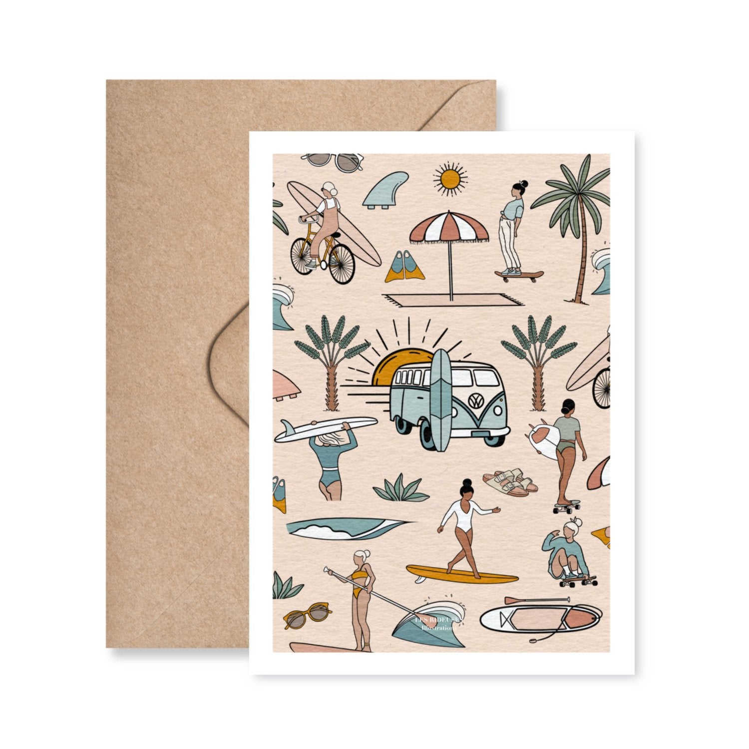 Carte postale Tiny beach - Les Rideuses