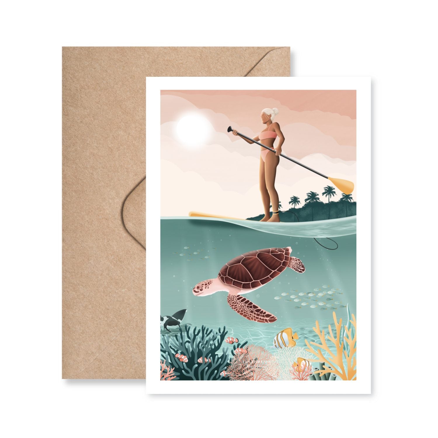 Carte postale Underwater - Les Rideuses
