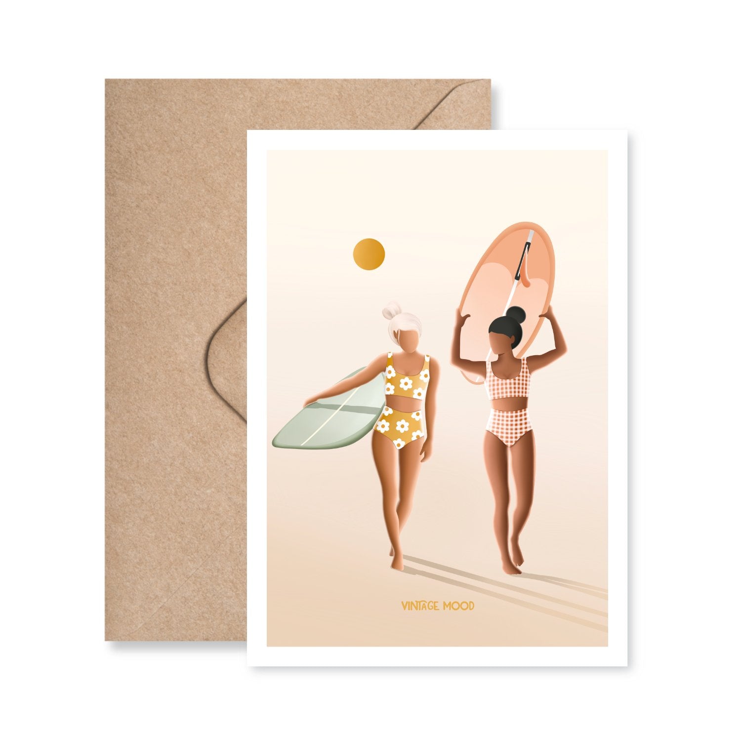 Carte postale Vintage mood - Les Rideuses