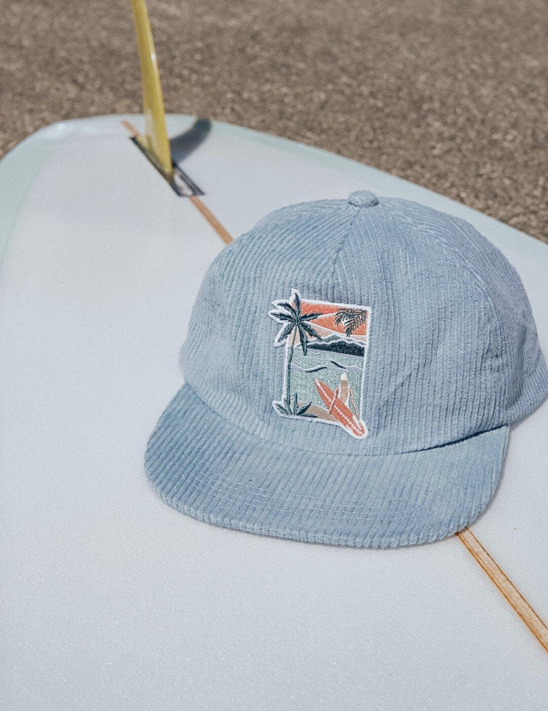 Casquette en velours côtelé Surfers’ heaven - Les Rideuses