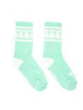 Load image into Gallery viewer, Chaussettes Pastel green Palm tree - Les Rideuses
