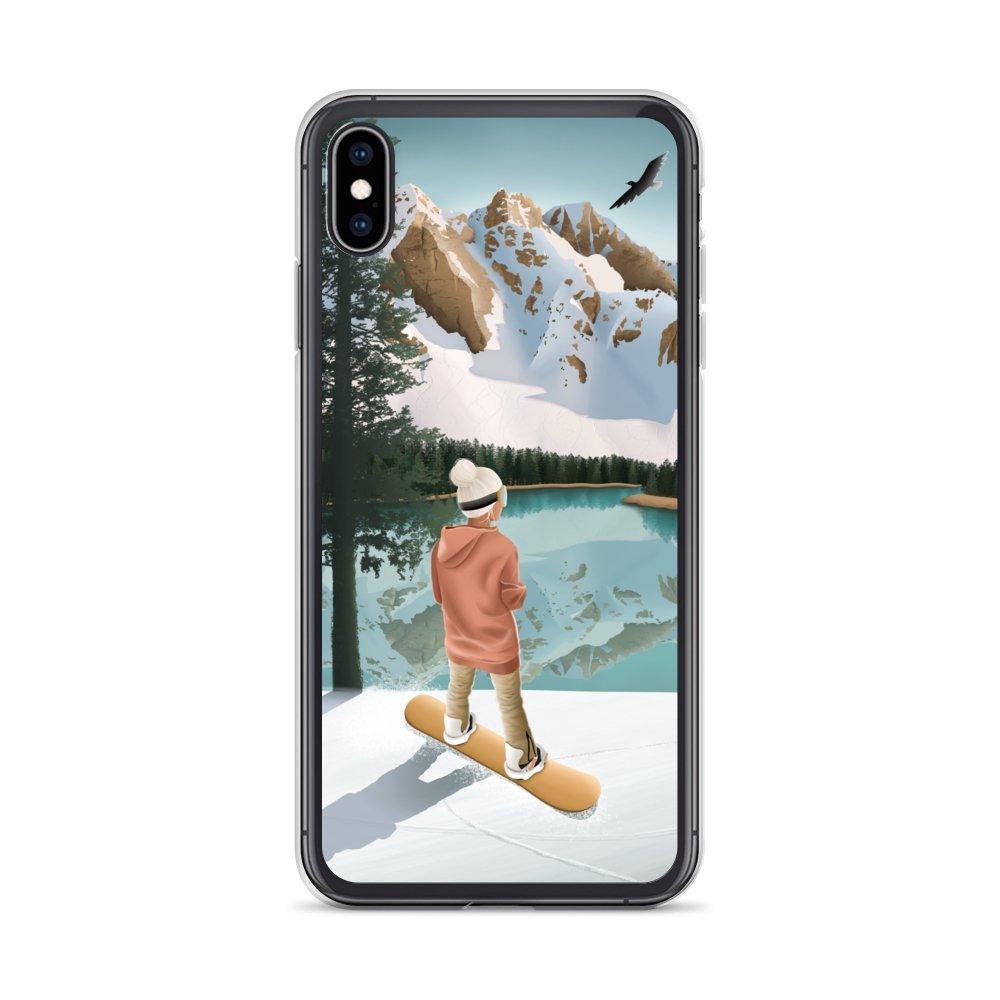 Coque iPhone Between lake & mountains - Les Rideuses