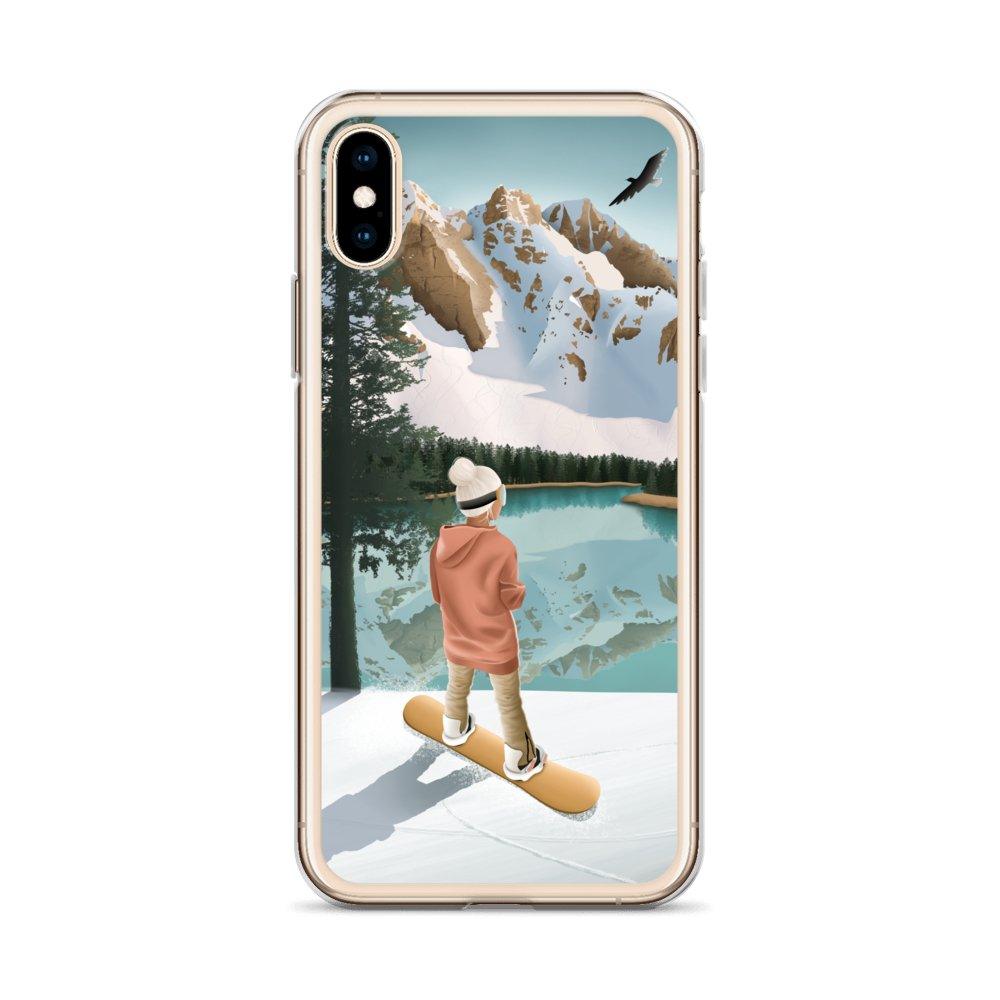 Coque iPhone Between lake & mountains - Les Rideuses