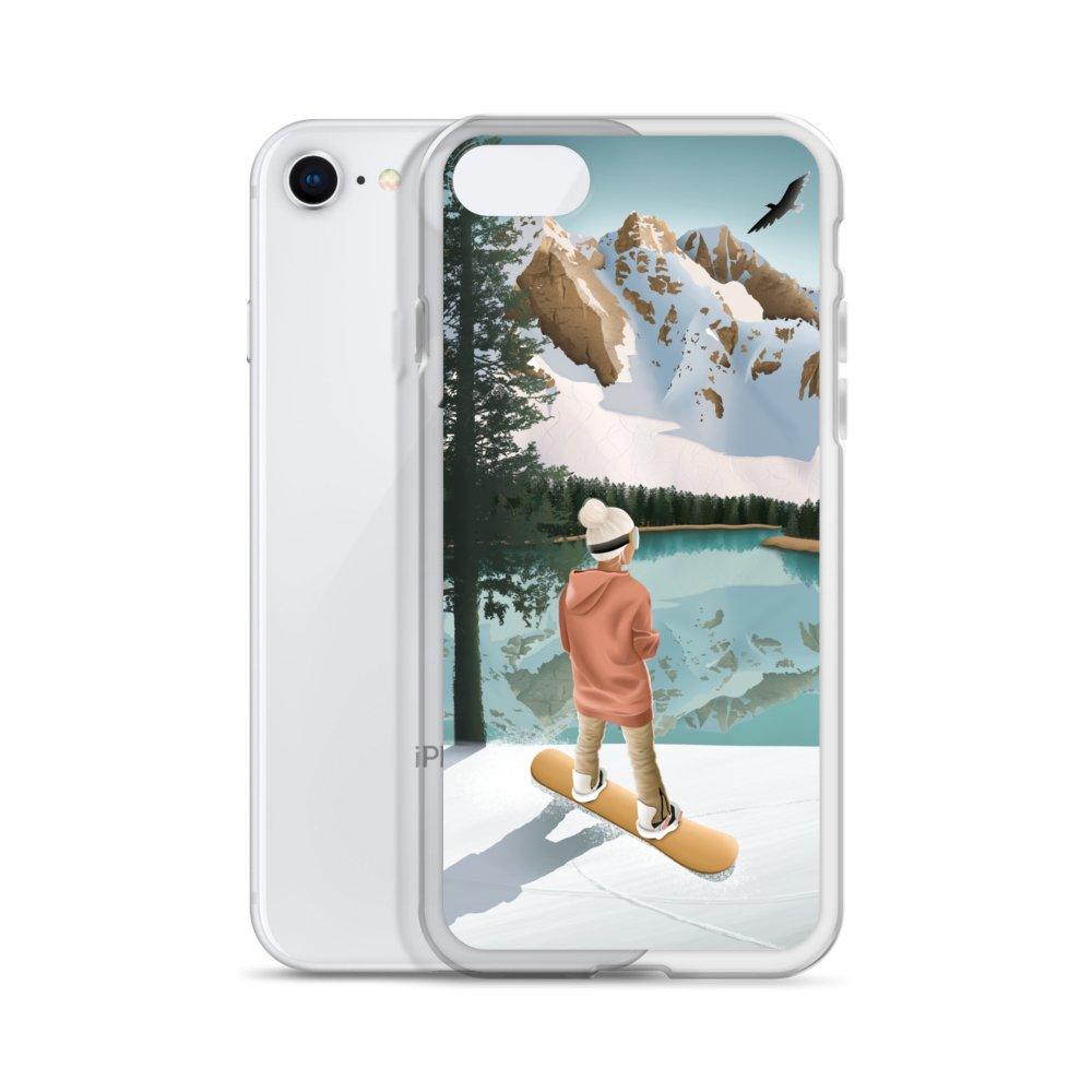 Coque iPhone Between lake & mountains - Les Rideuses