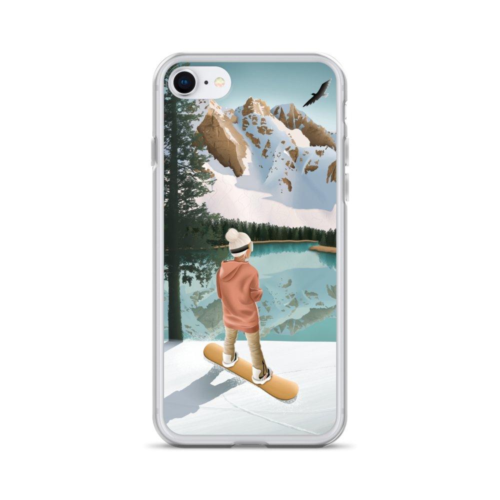 Coque iPhone Between lake & mountains - Les Rideuses