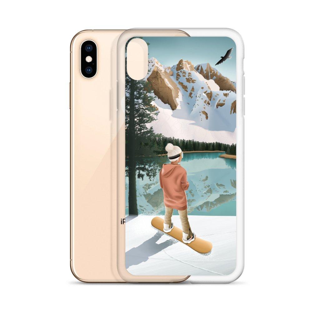 Coque iPhone Between lake & mountains - Les Rideuses