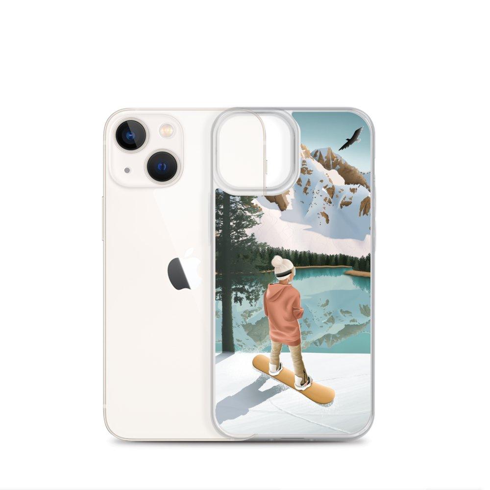 Coque iPhone Between lake & mountains - Les Rideuses