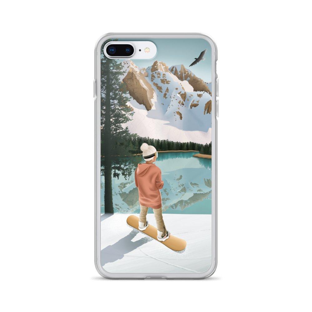 Coque iPhone Between lake & mountains - Les Rideuses