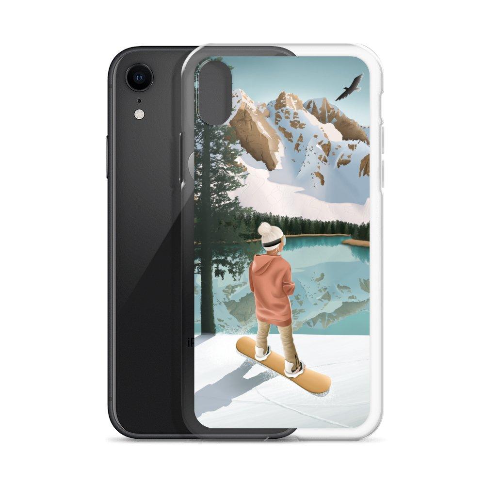 Coque iPhone Between lake & mountains - Les Rideuses