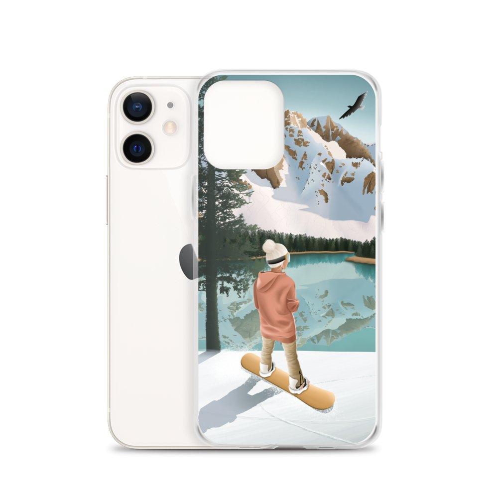 Coque iPhone Between lake & mountains - Les Rideuses