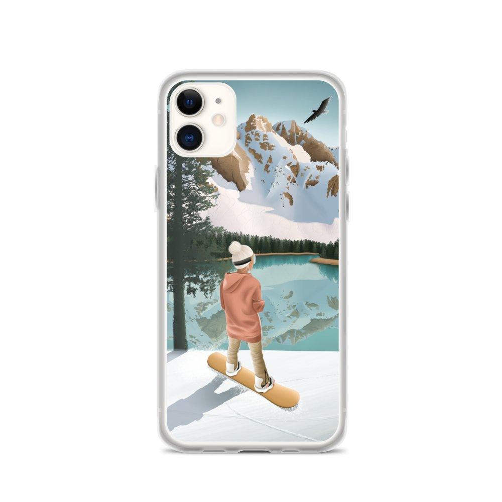 Coque iPhone Between lake & mountains - Les Rideuses