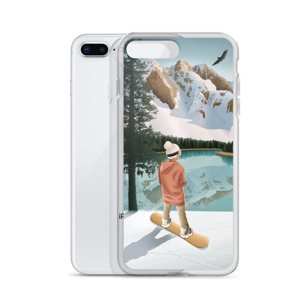 Coque iPhone Between lake & mountains - Les Rideuses
