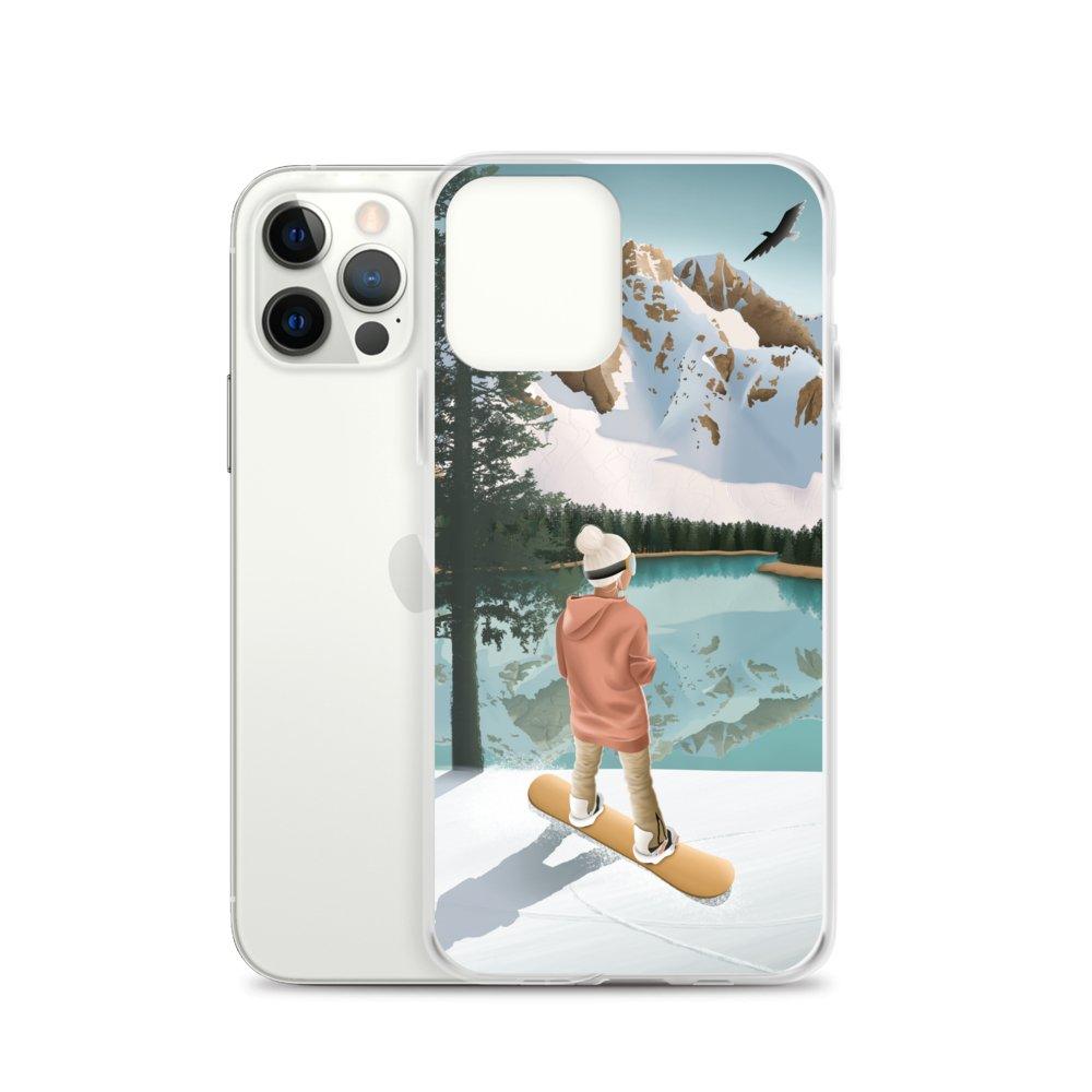 Coque iPhone Between lake & mountains - Les Rideuses