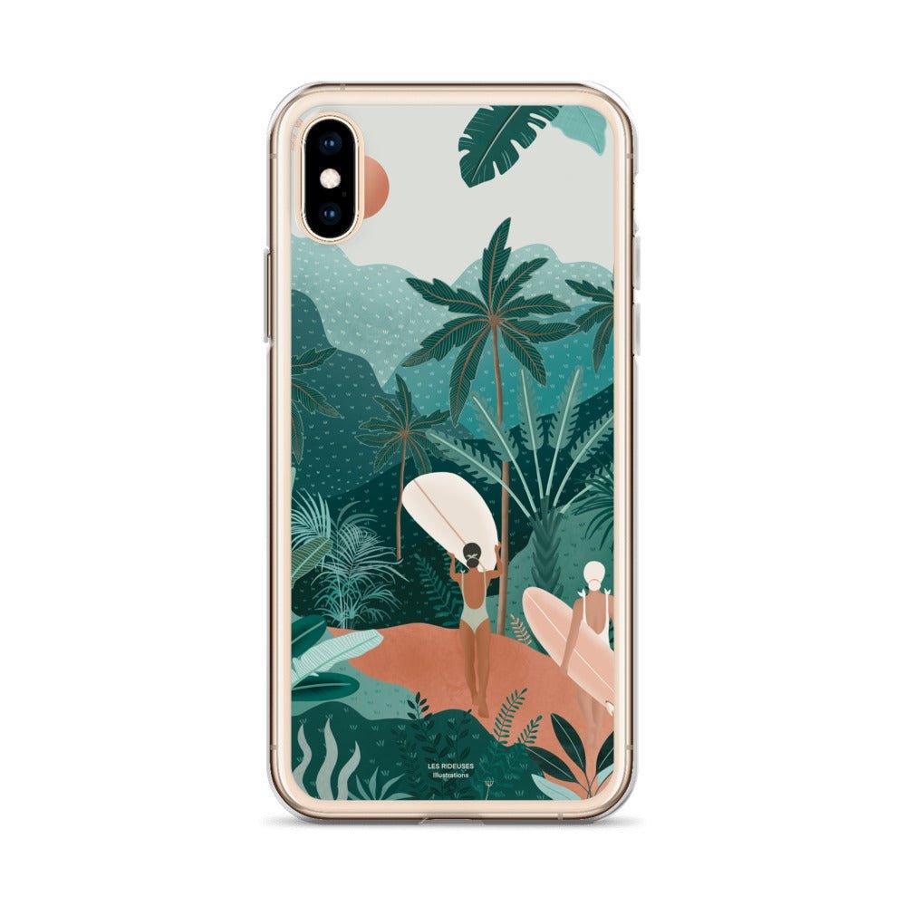 Coque Iphone "Jungle vibes" - Les Rideuses