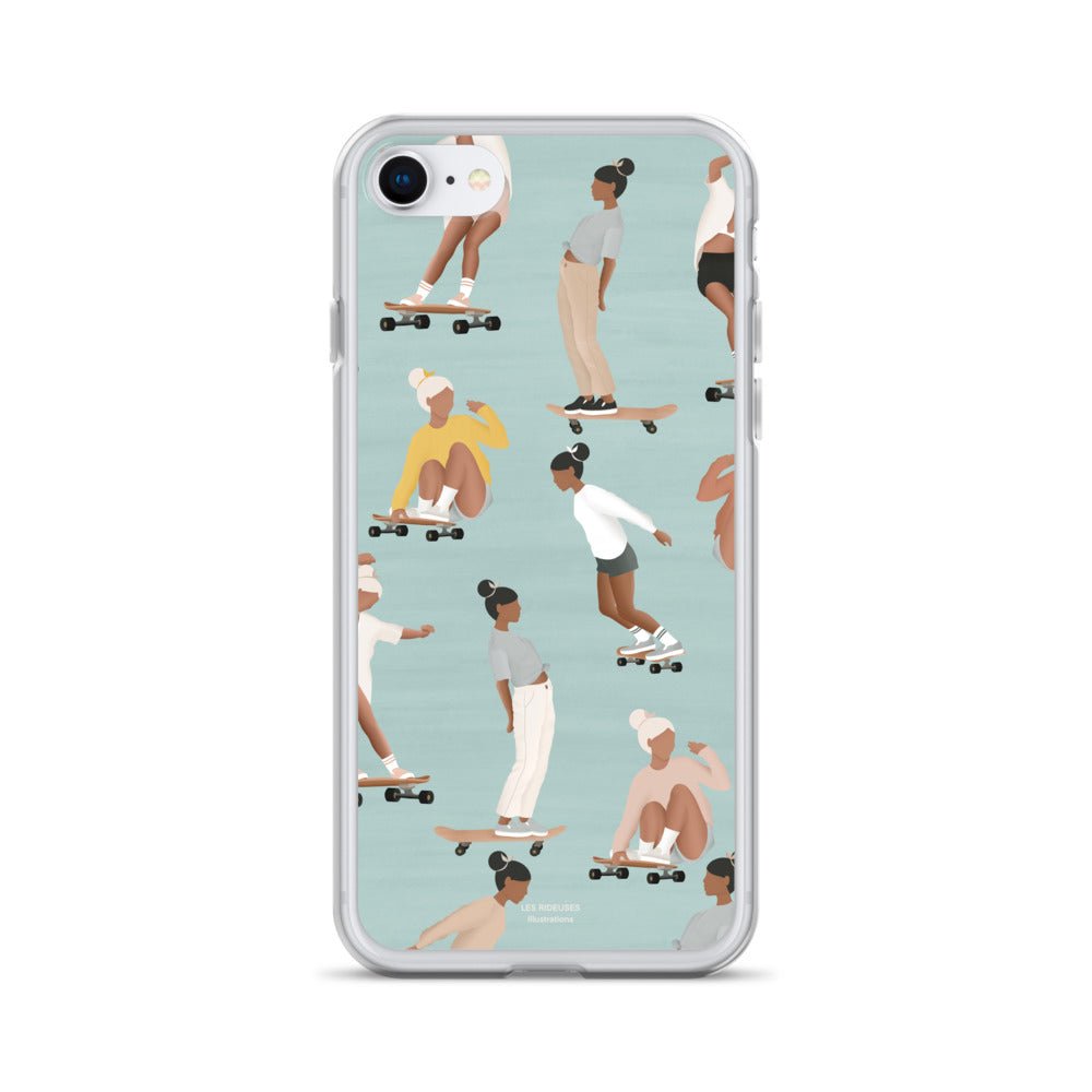 Coque Iphone "Skateboard pattern" - Les Rideuses