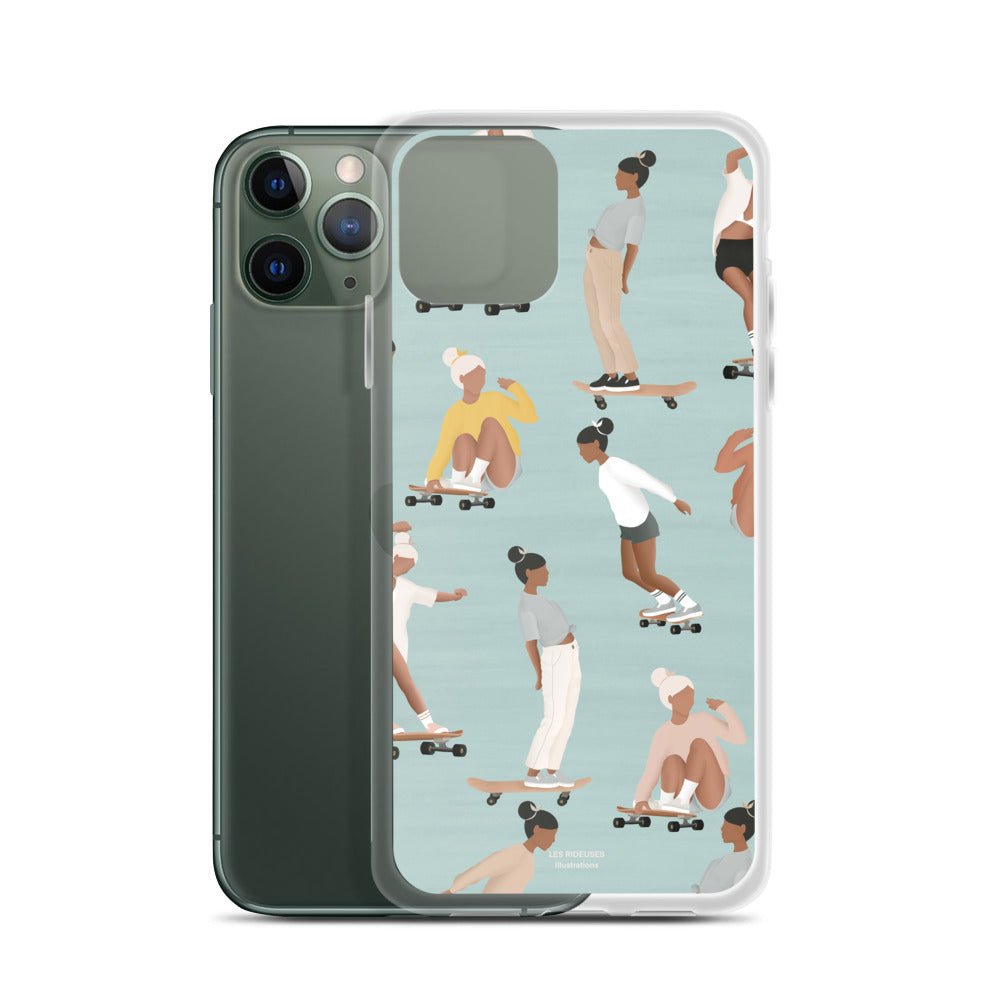 Coque Iphone "Skateboard pattern" - Les Rideuses