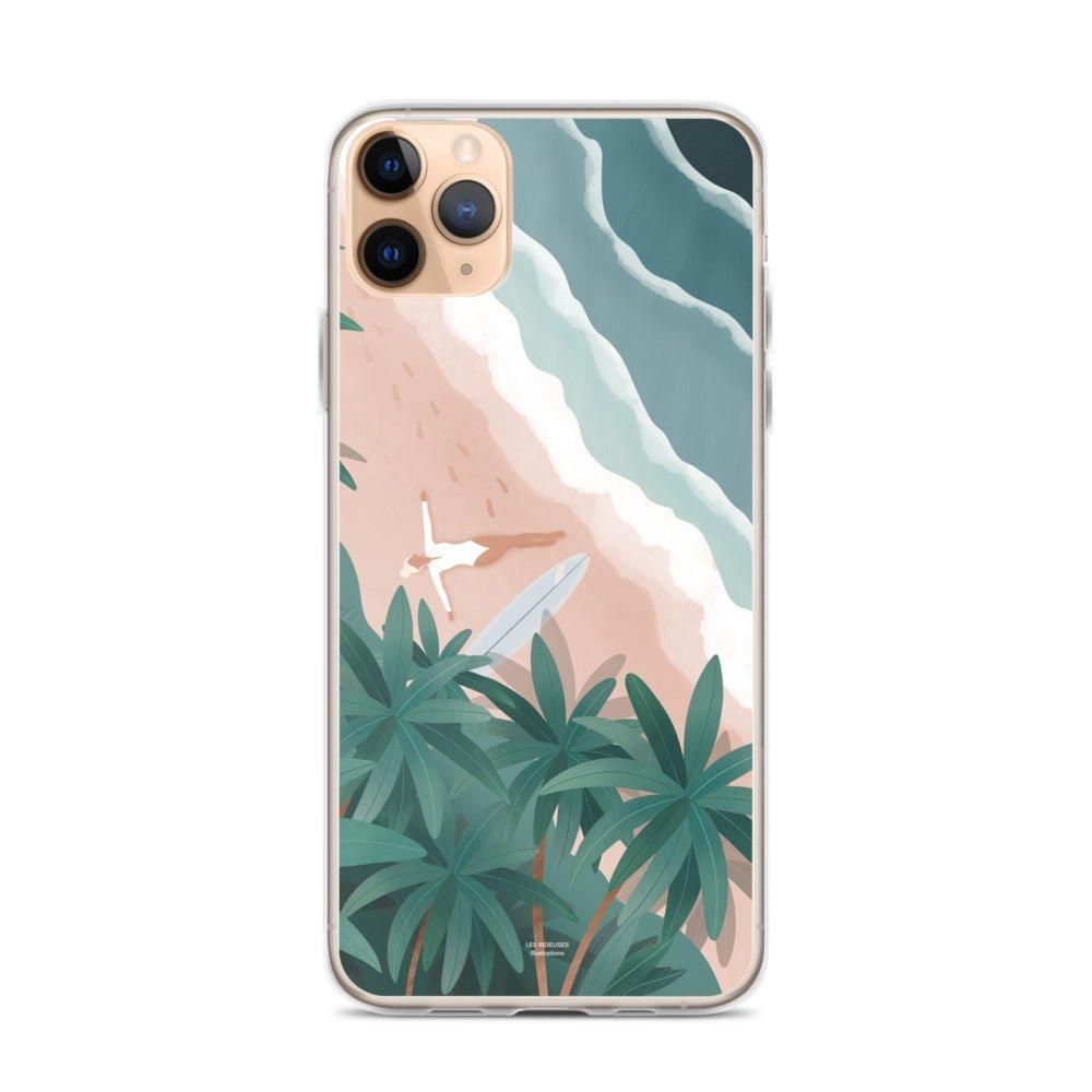 Coque iPhone souple "Chill on the beach" - Les Rideuses