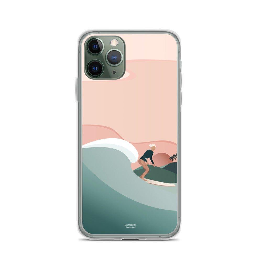 Coque Iphone "Surf and Sunset" - Les Rideuses