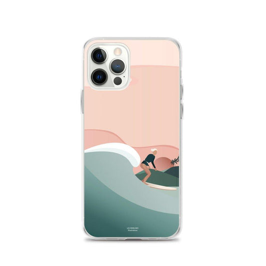 Coque Iphone "Surf and Sunset" - Les Rideuses