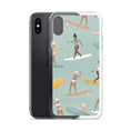 Load image into Gallery viewer, Coque iPhone "Surf pattern vert" - Les Rideuses
