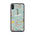 Cargar la imagen en la vista de la galería, Coque iPhone "Surf pattern vert" - Les Rideuses
