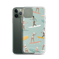 Charger l'image dans la visionneuse de la galerie, Coque iPhone "Surf pattern vert" - Les Rideuses
