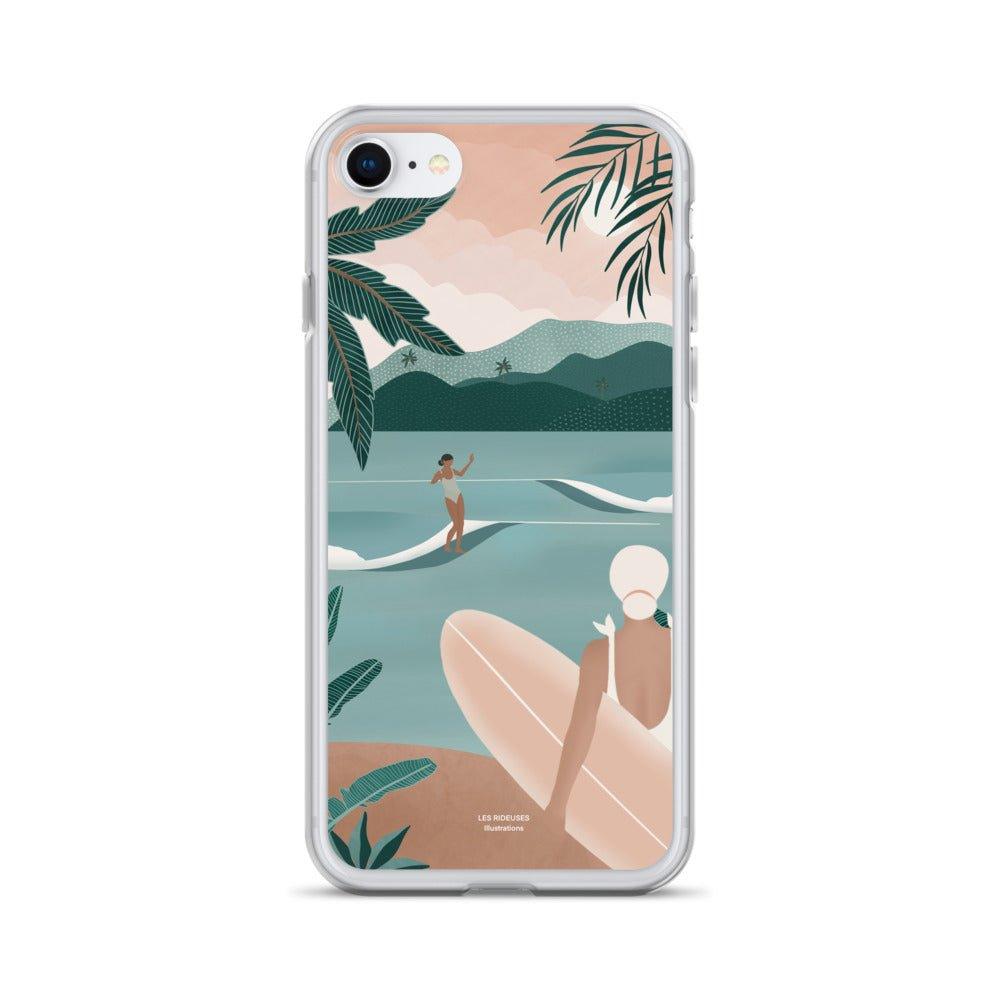 Coque Iphone "Surfer's heaven" - Les Rideuses