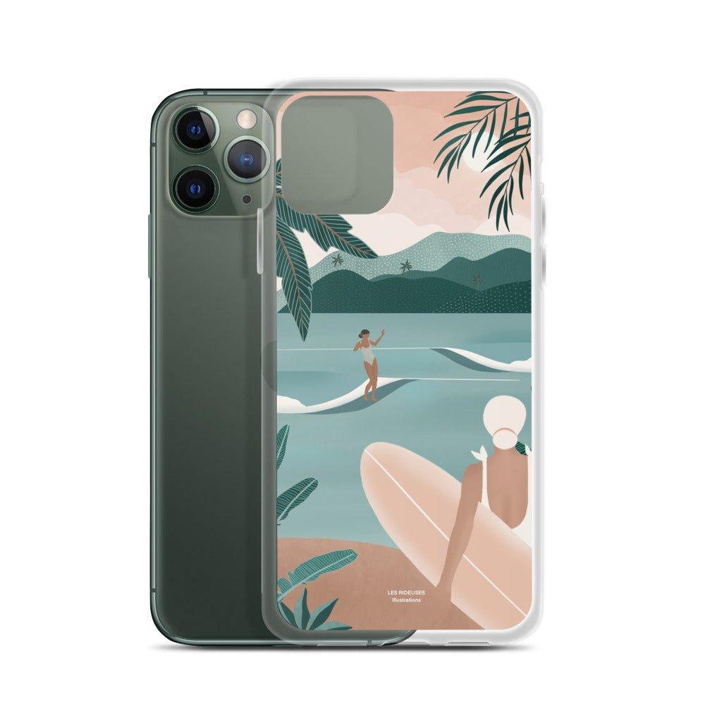 Coque Iphone "Surfer's heaven" - Les Rideuses
