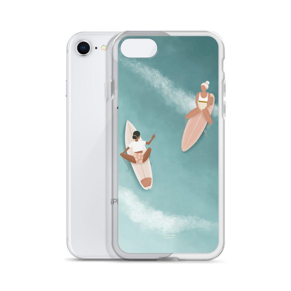 Coque Iphone "Waiting for the waves" - Les Rideuses
