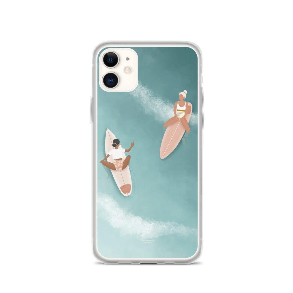 Coque Iphone "Waiting for the waves" - Les Rideuses