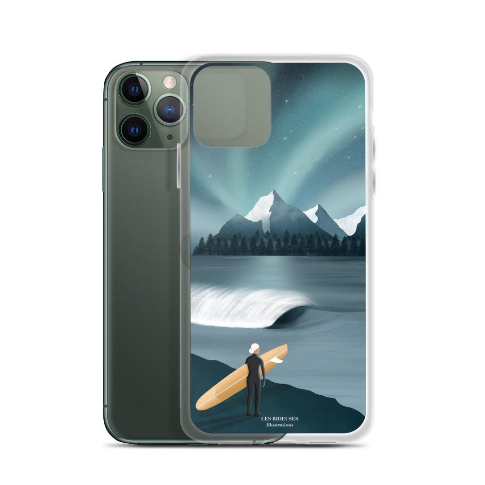 Coque pour iPhone Under the northern lights - Les Rideuses