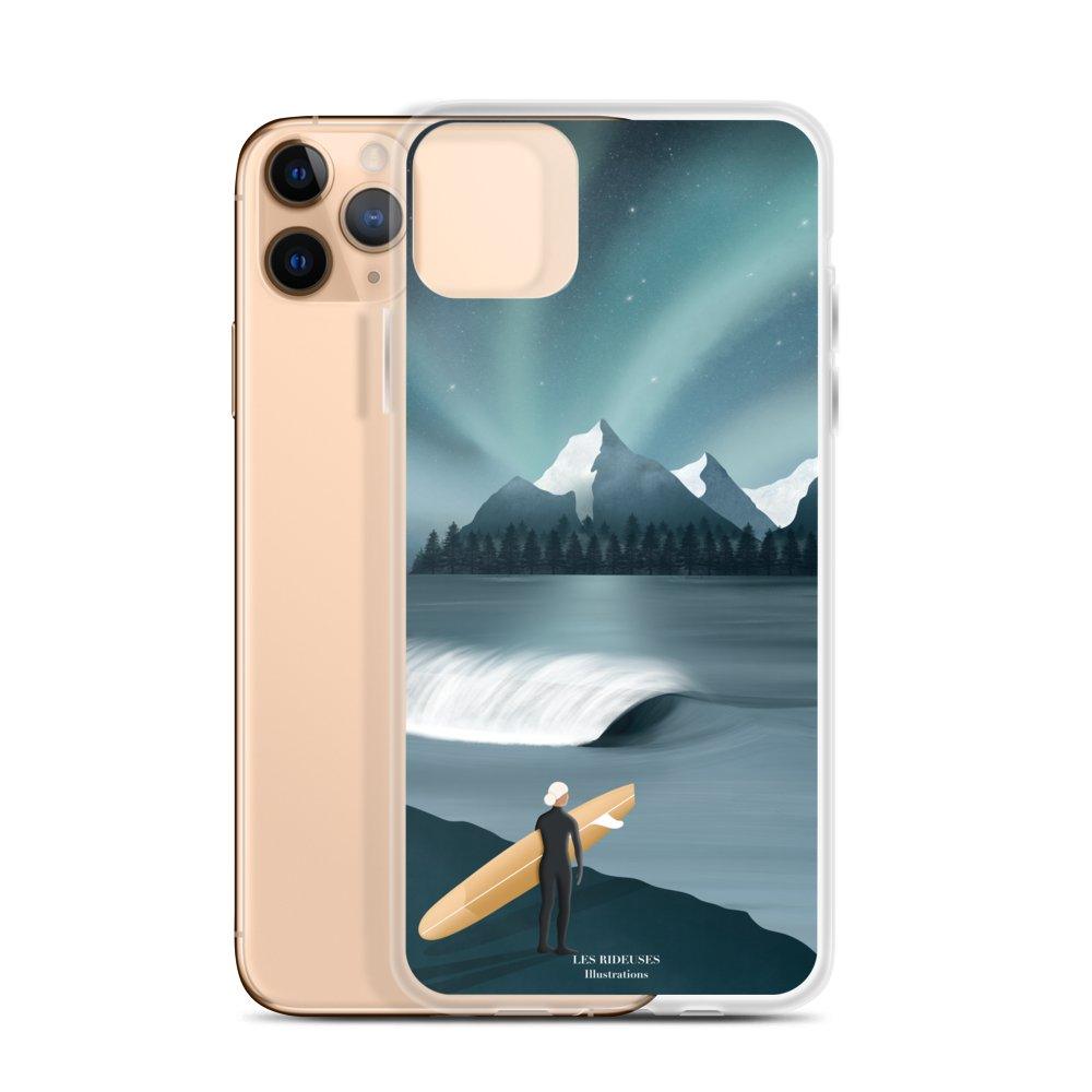 Coque pour iPhone Under the northern lights - Les Rideuses