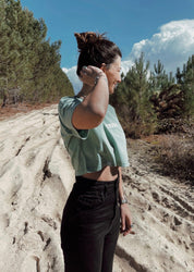 Crop top Rideuse vert - Les Rideuses