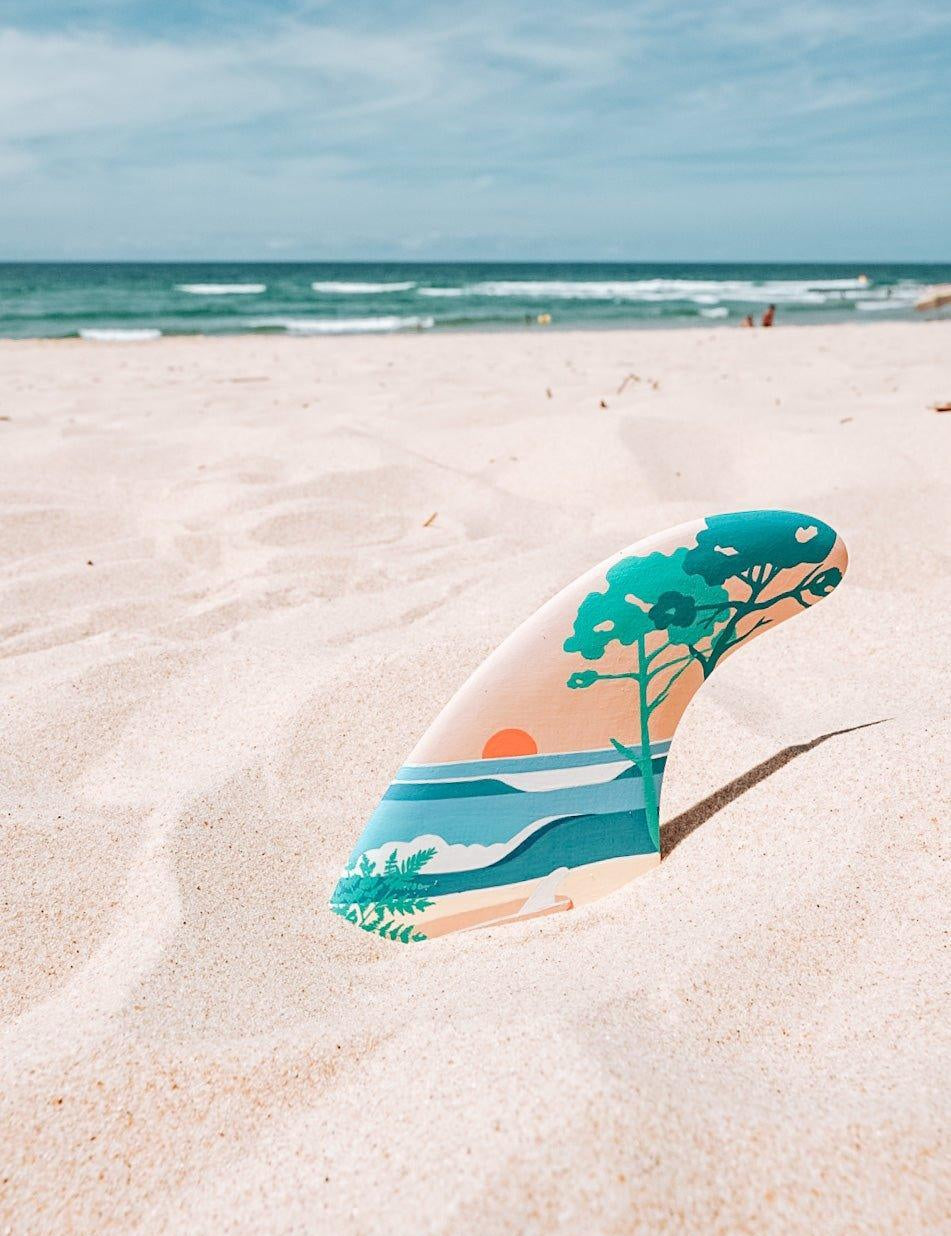 Custom Fin Ocean & Pines - Les Rideuses