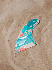 Custom Fin Ocean & Pines light - Les Rideuses