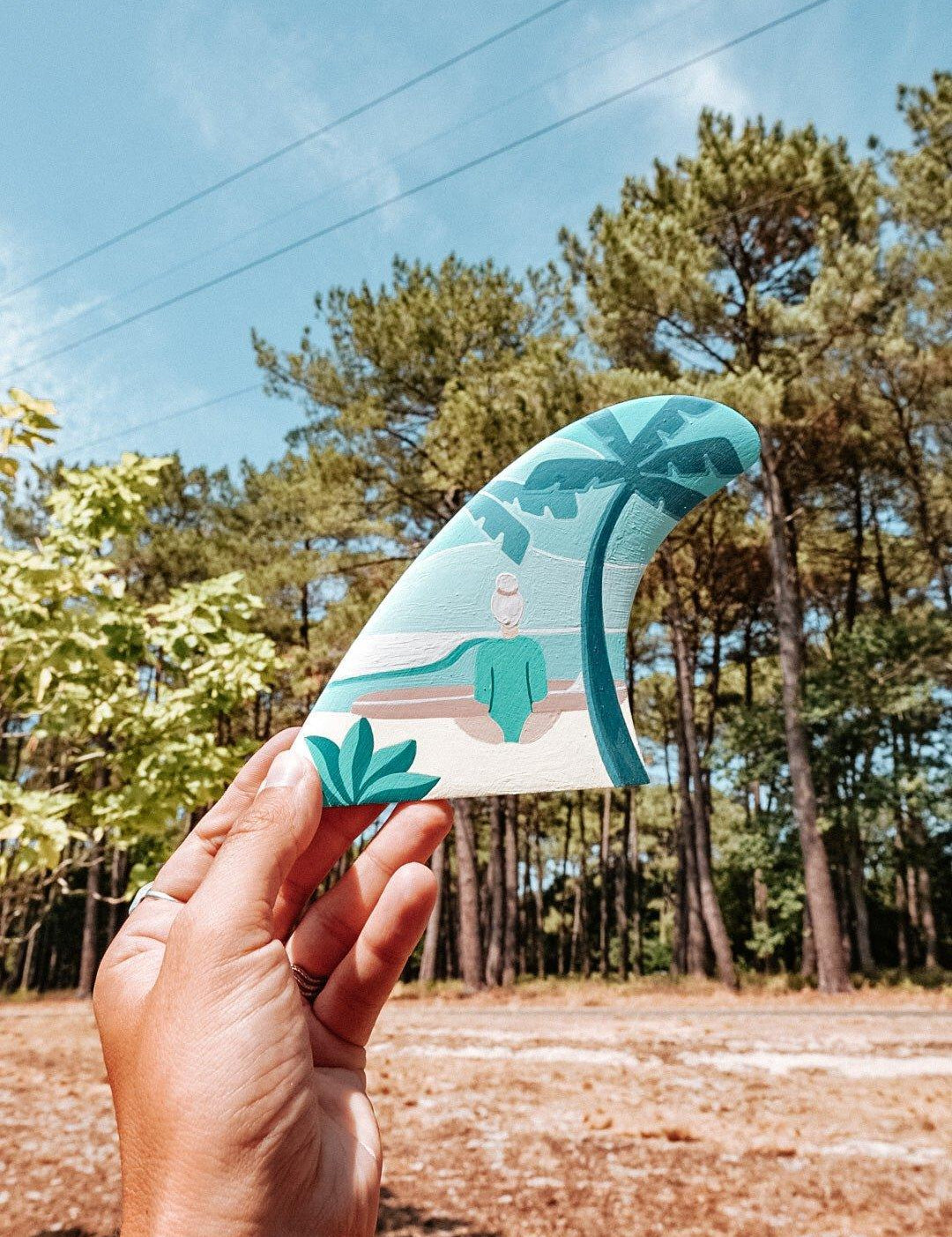 Custom Fin Palm & Beach 2 - Les Rideuses