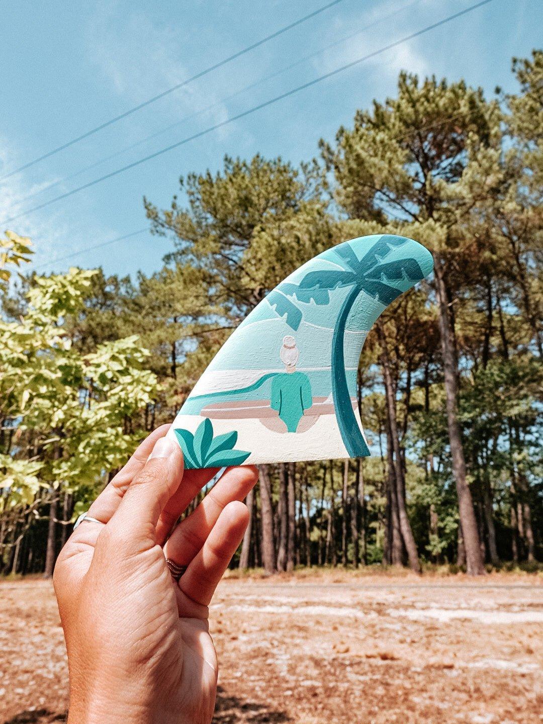 Custom Fin Palm & Beach 2 - Les Rideuses