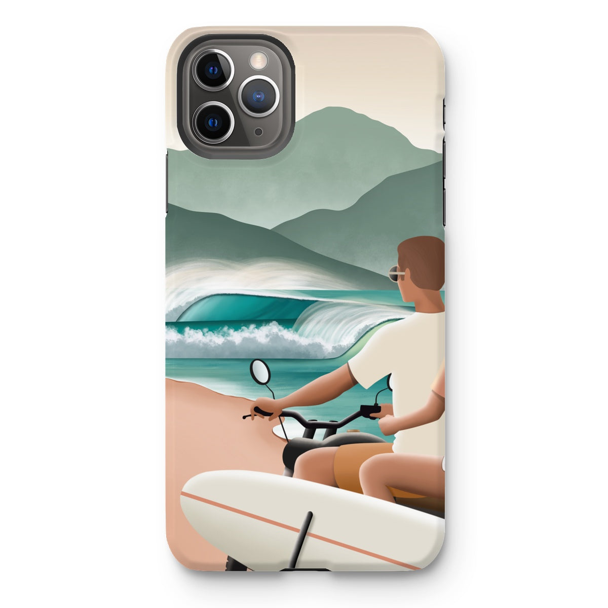 Surf love reinforced phone case